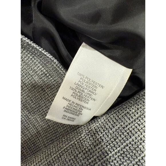 Jones Studio Birdseye Grey Single Button Women's Blazer Size 10 - Picture 4 of 5